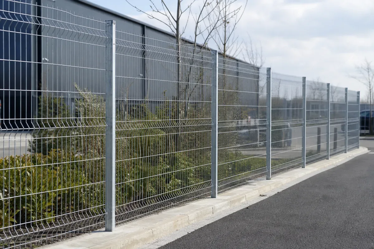 Commercial fencing installed at a Wakefield business premises