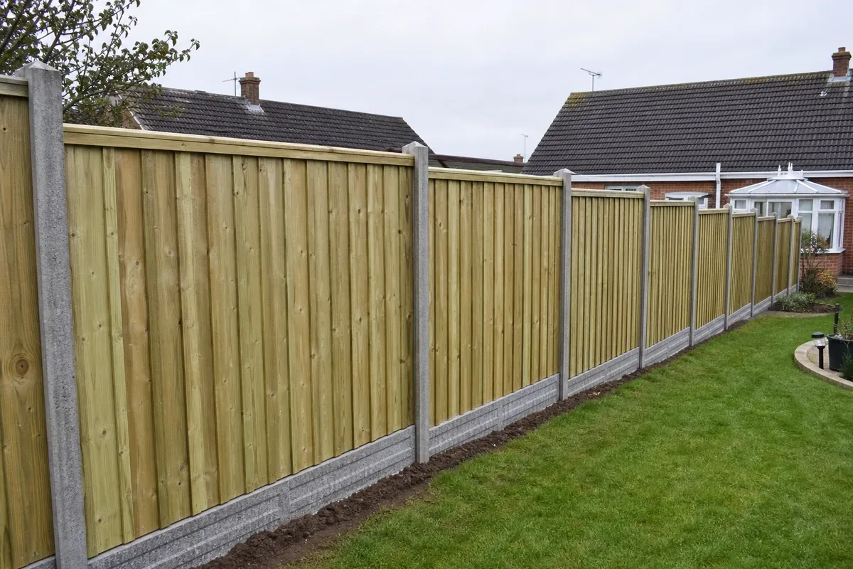 Garden fencing at a Wakefield residential property