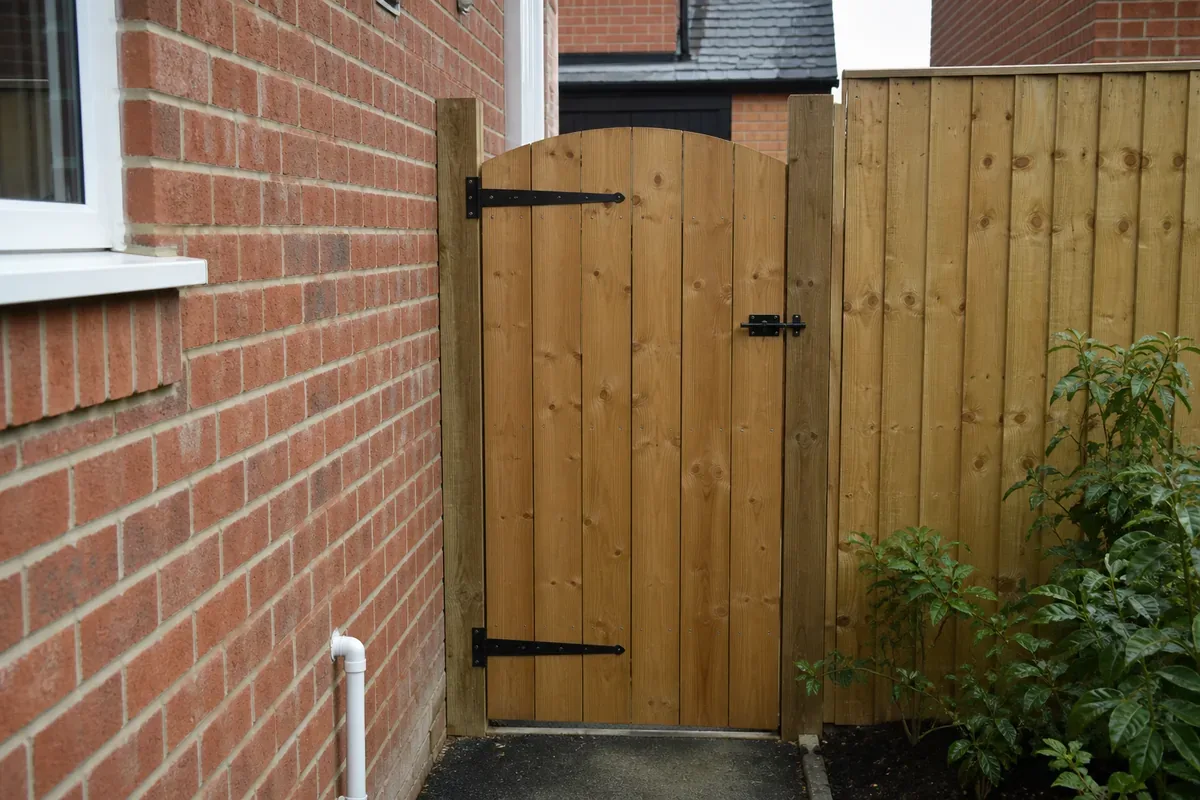 Wooden garden gate fitted in Wakefield